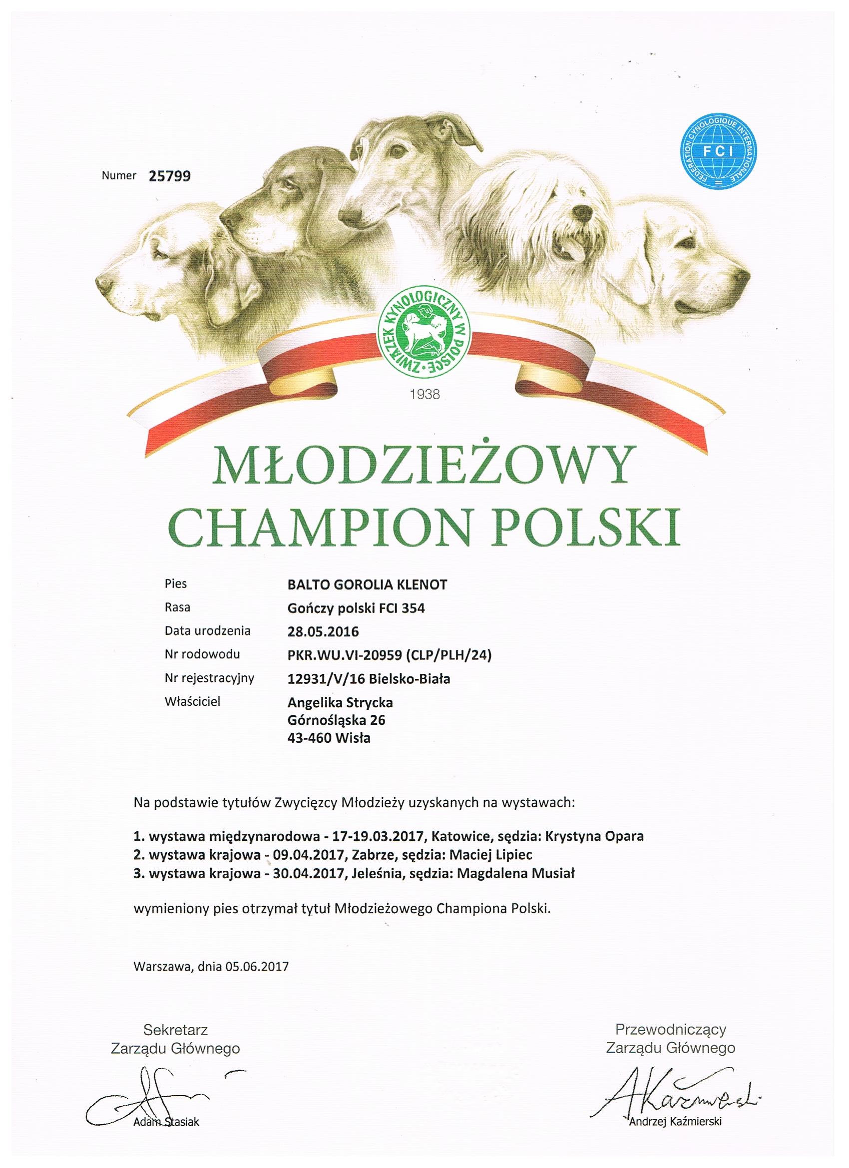 Balto Gorolia Klenot – Młodzieżowy Championat 001